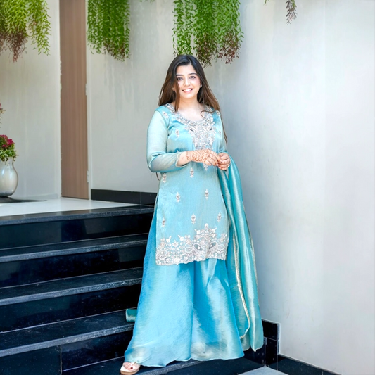 Urmi Embroidered palazzo suit
