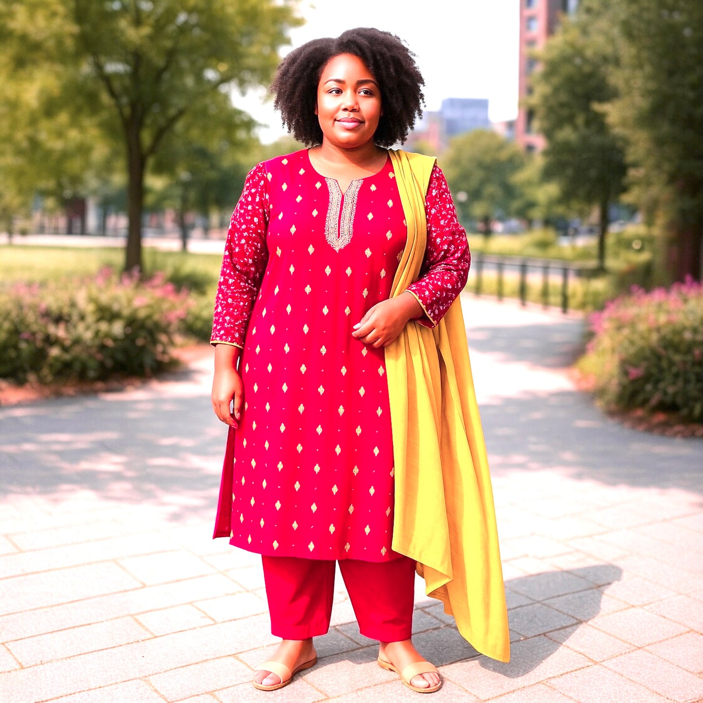Big size kurta set