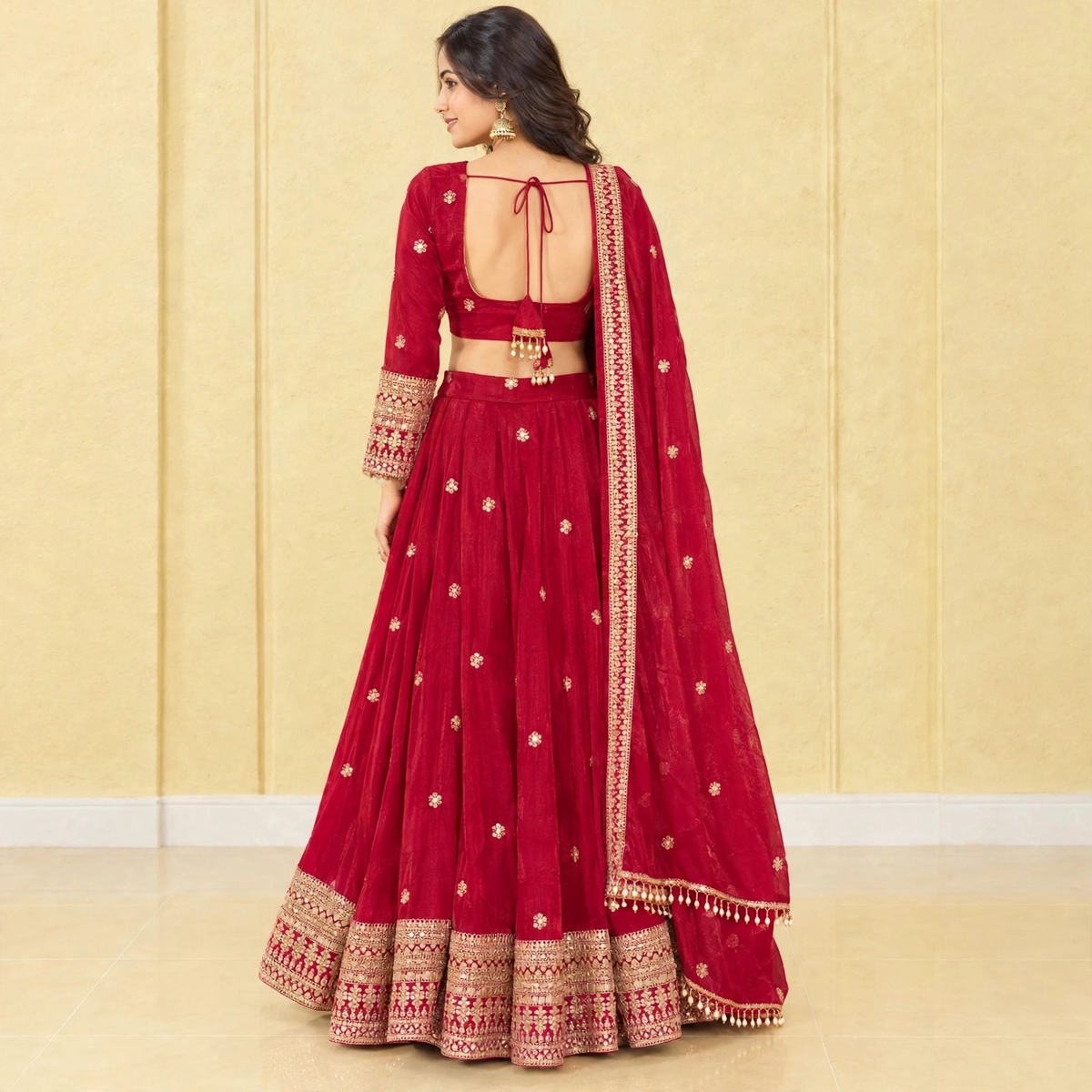 Manually stitched Lehenga-choli set