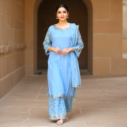 Salwar kameez sharara suit designer