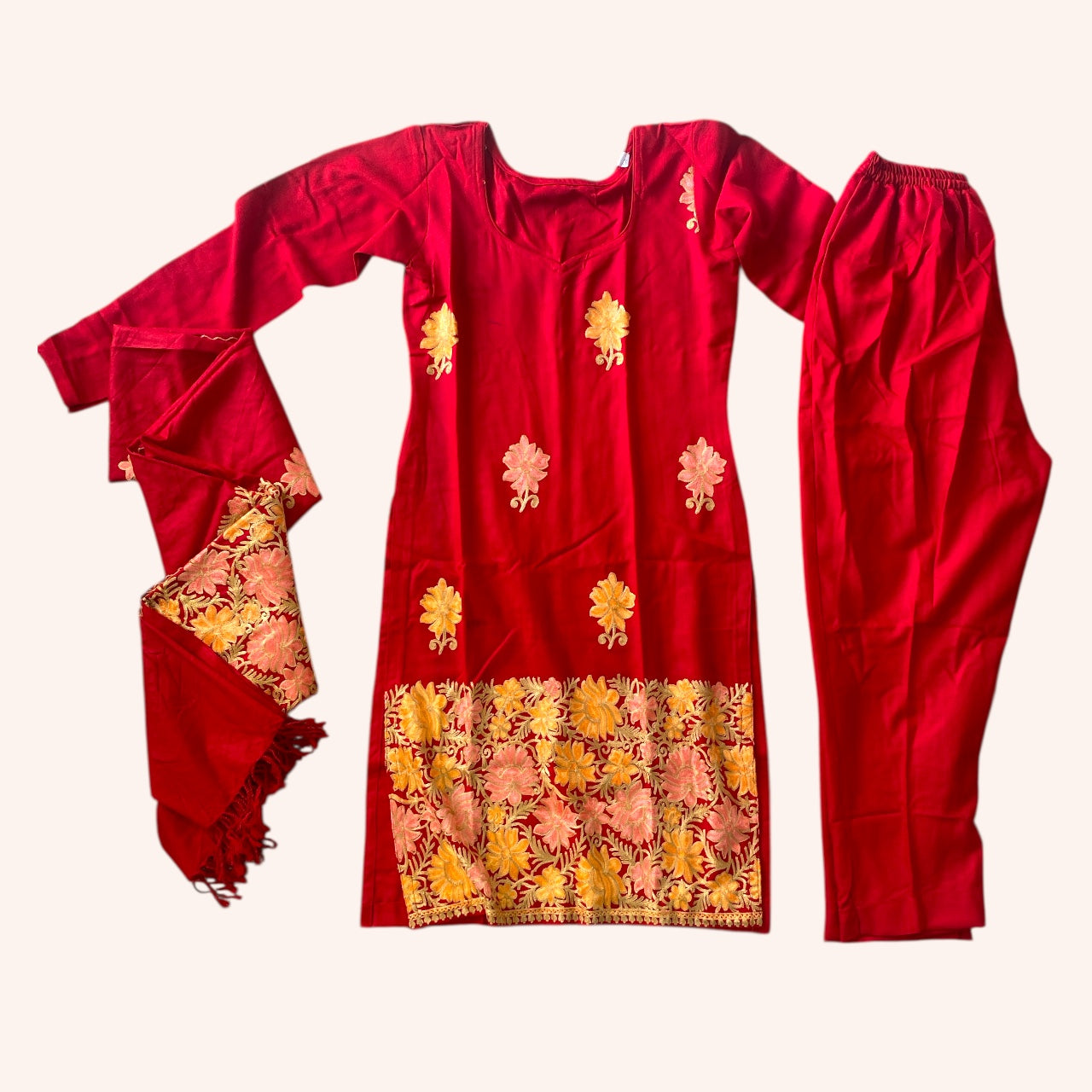 Customized winter kurta set