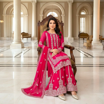 Fully Stitched Plazo Suit Set