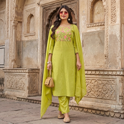 Straight fit summer kurta set