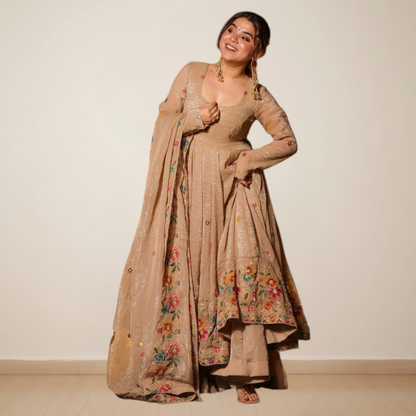 Anarkali palazzo set