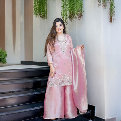 Urmee Embroidered palazzo suit