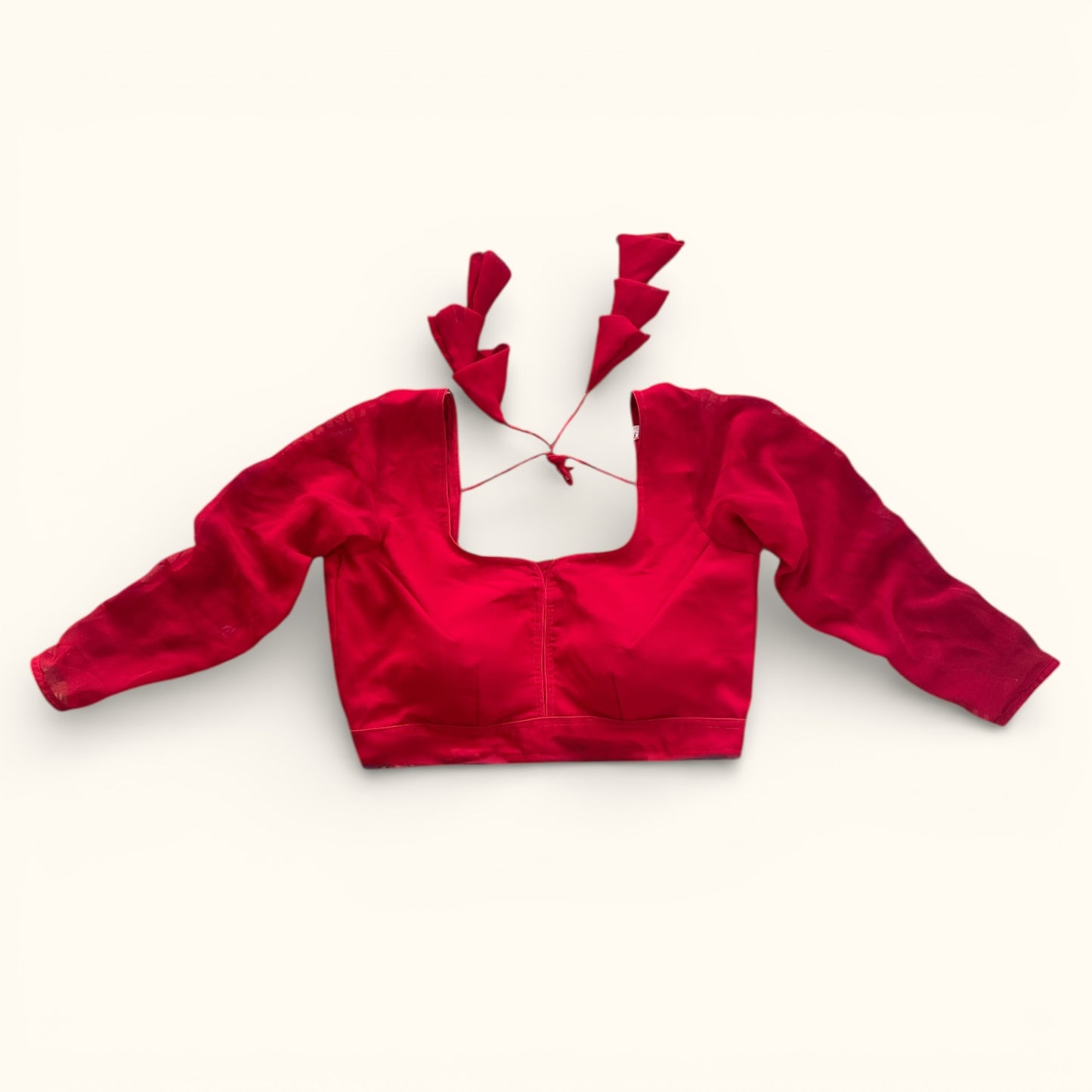 Customized Plain Long-Sleeve Blouse