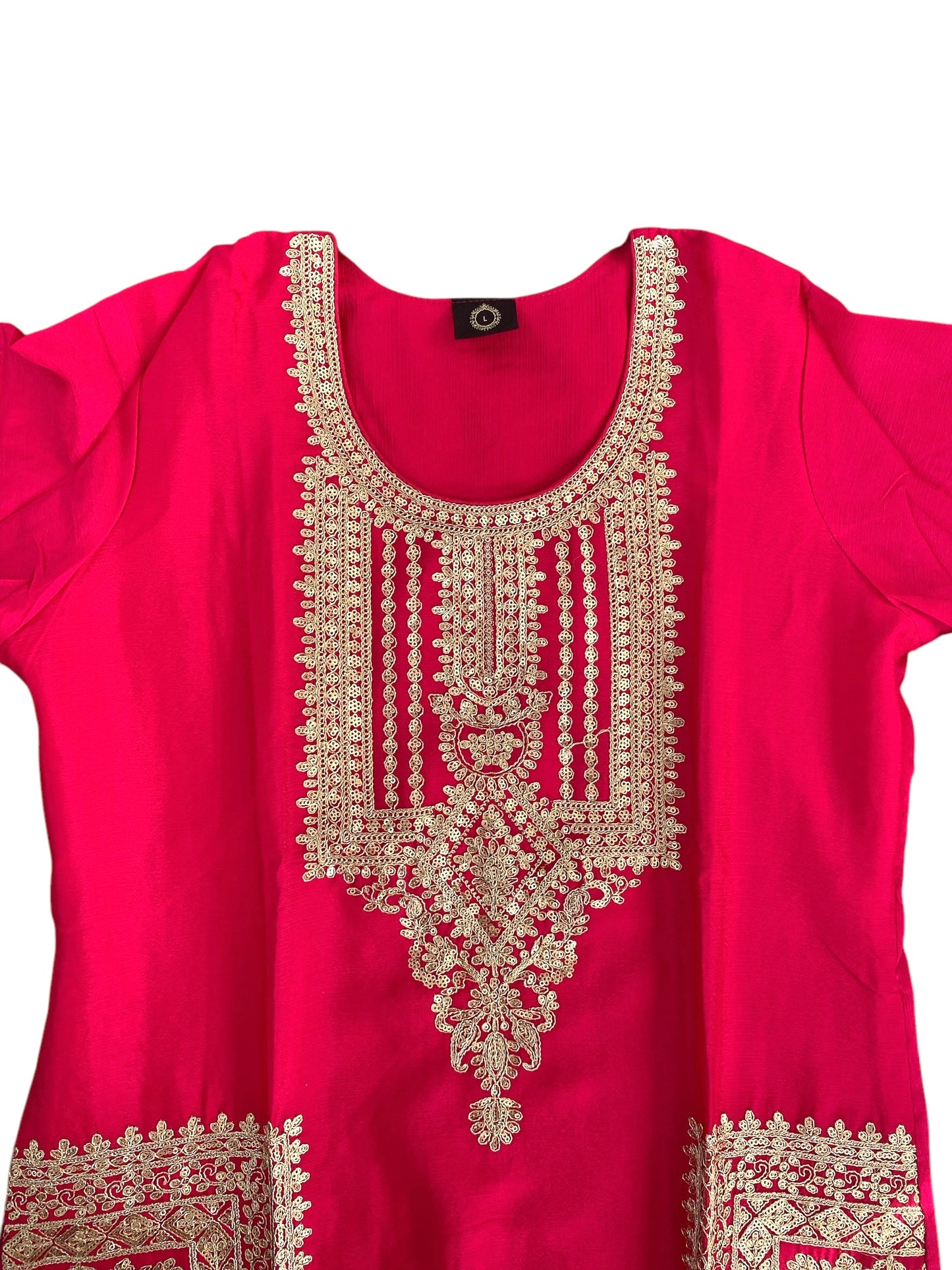 Silk zari work kurta