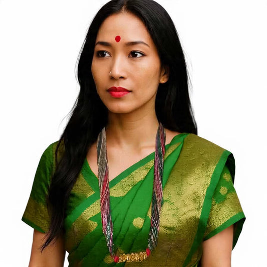 Multicolor potey necklace