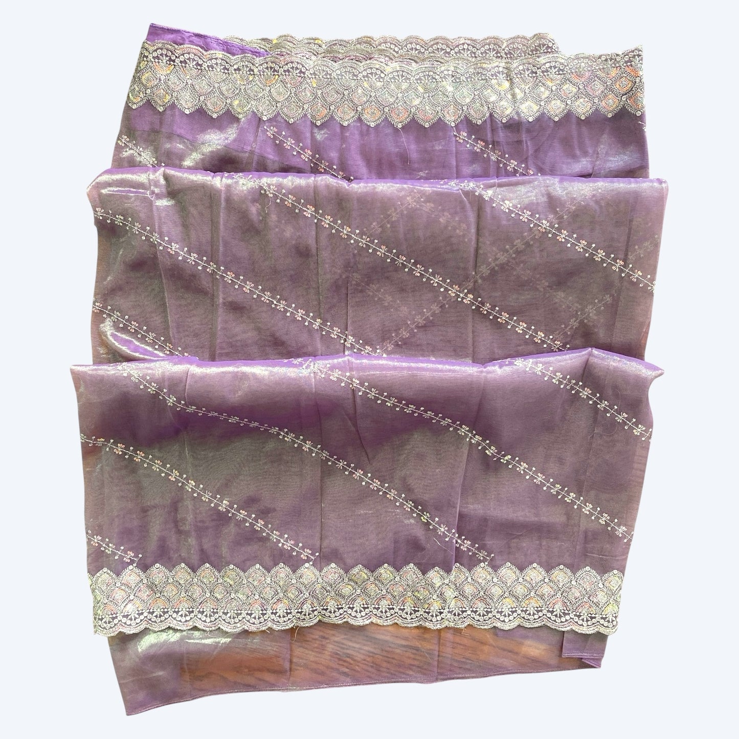 Zari work boutique saree and blouse set