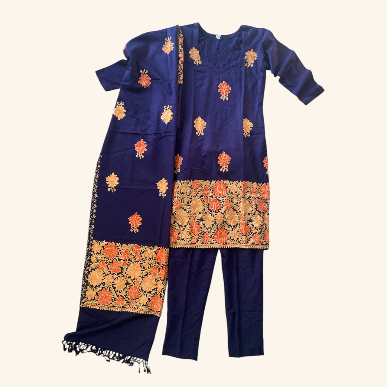 Customized winter kurta set