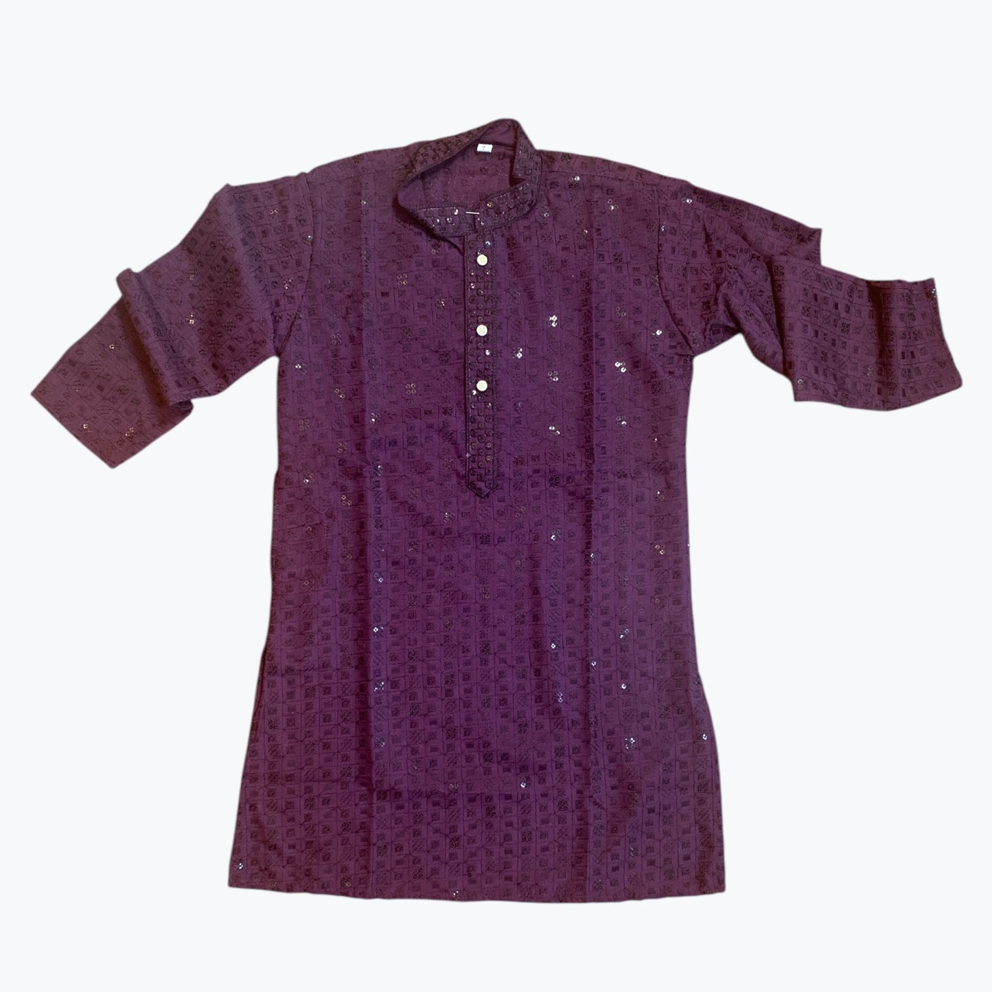 Chikankari father-son family combo set