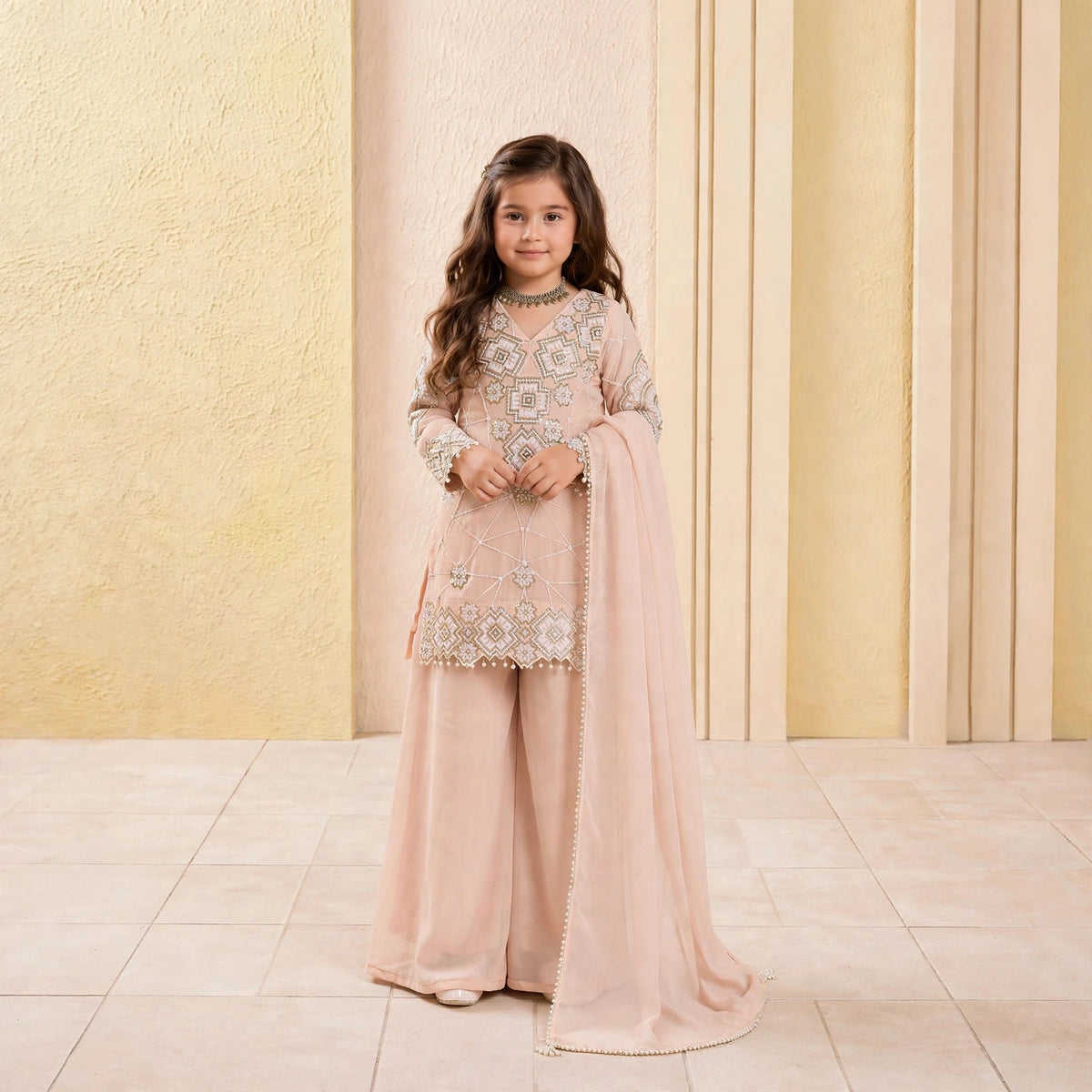 Teeya Creation little palazzo kurta set