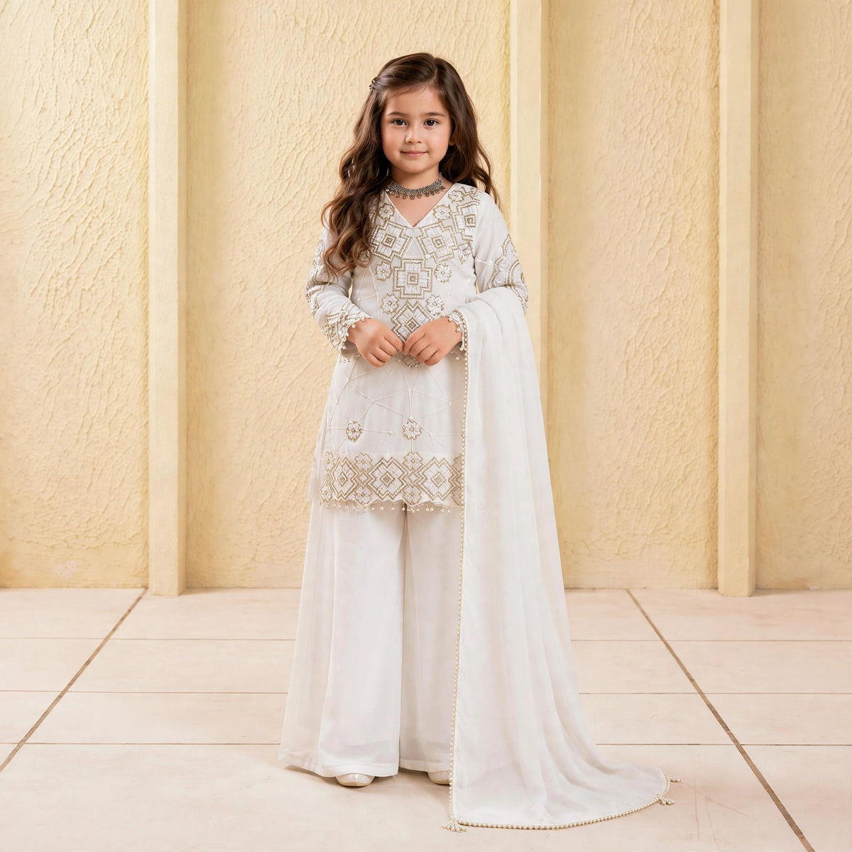 Teeya Creation little palazzo kurta set
