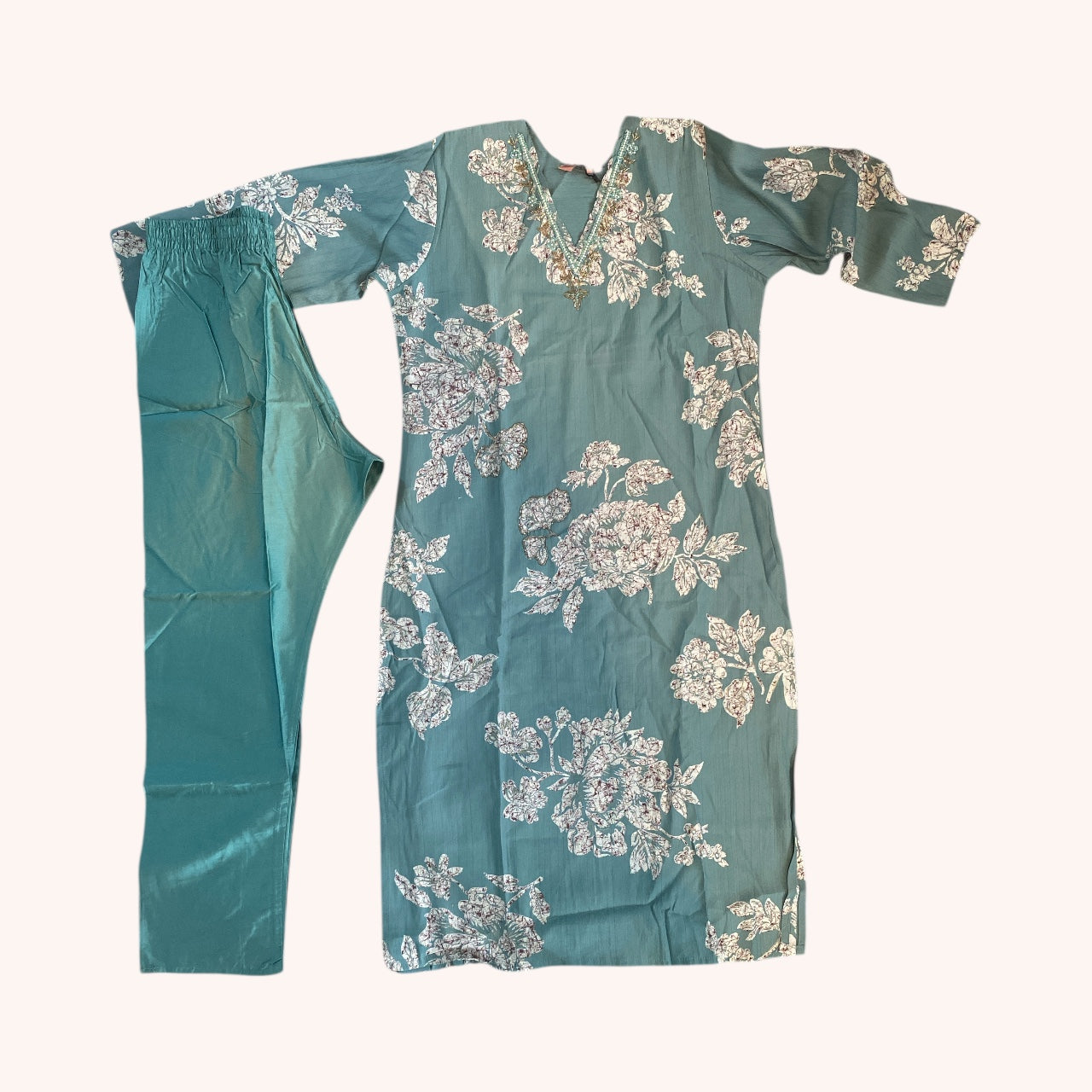 Binya floral kurta set