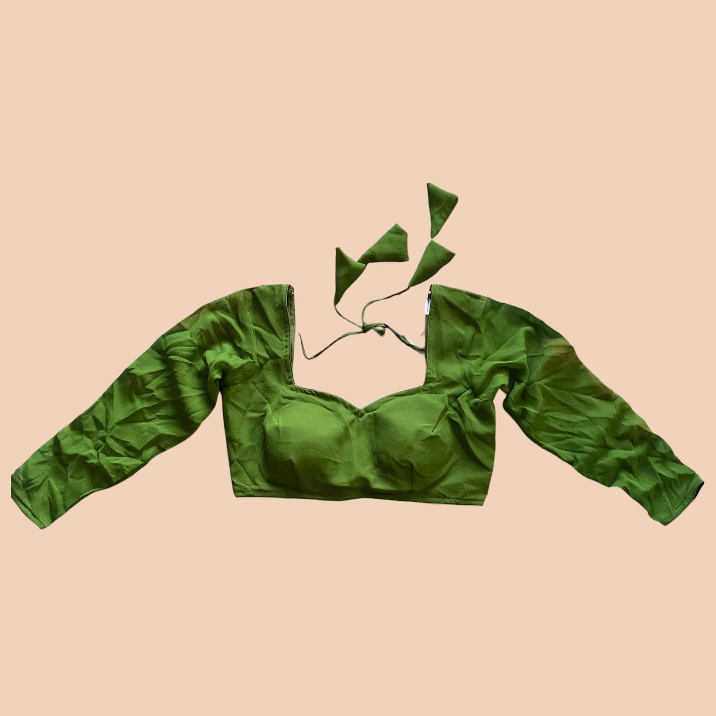 Customized Plain Long-Sleeve Blouse