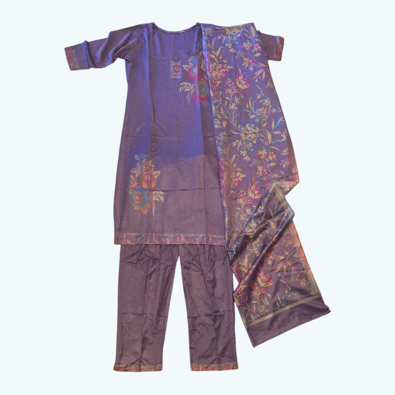 Customized floral kurta set