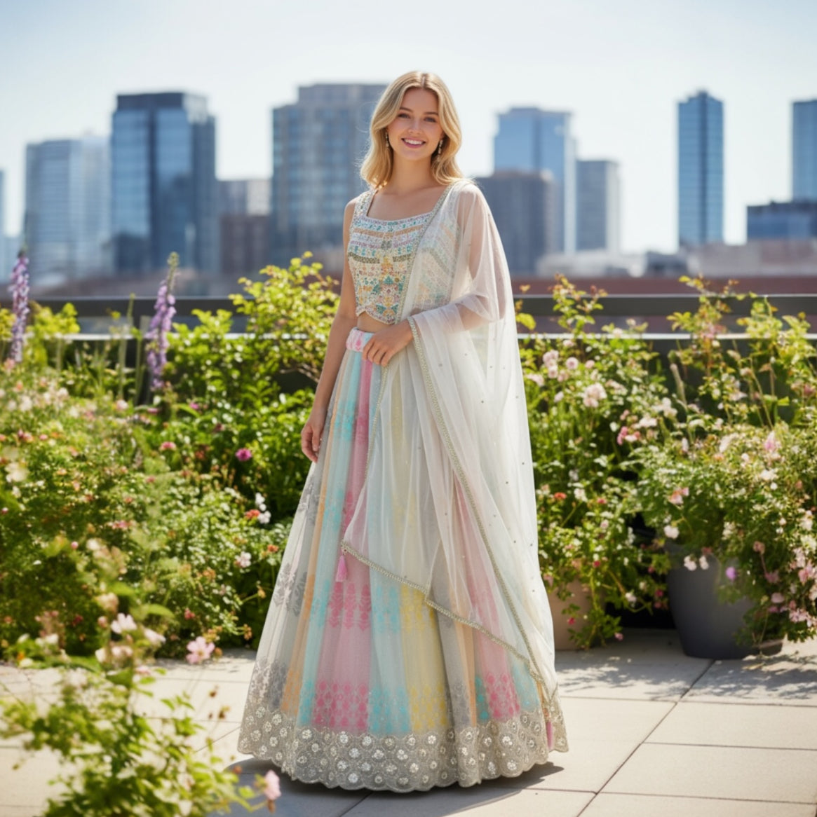 Multicolor lehenga