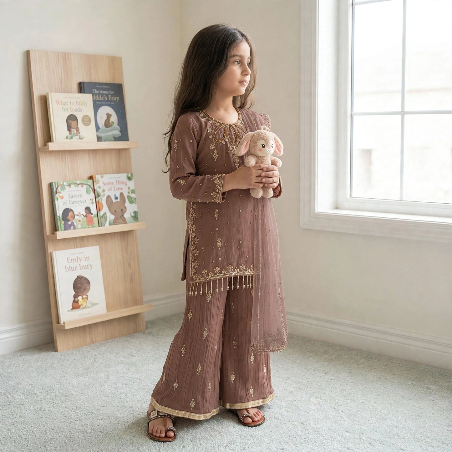 Teeya creation mother-daughter palazzo set