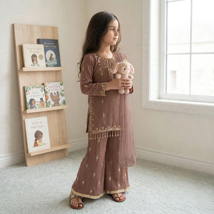 Teeya creation mother-daughter palazzo set