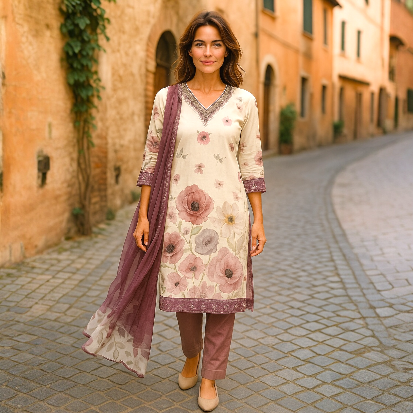 Floral kurta set