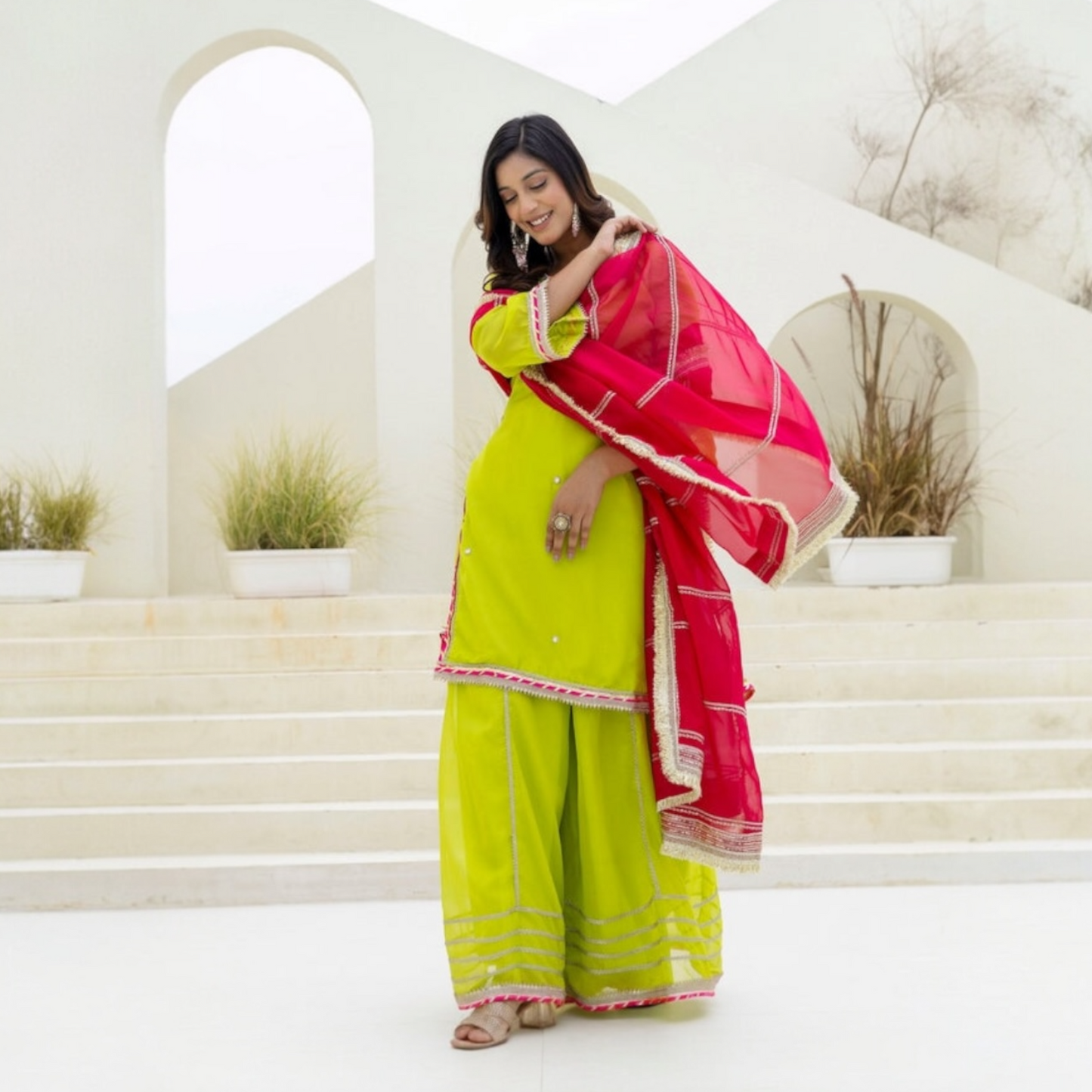 FLAIRED PLAZZO suit SET