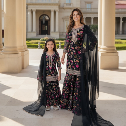 Mom & Daughter Floral Suit Set