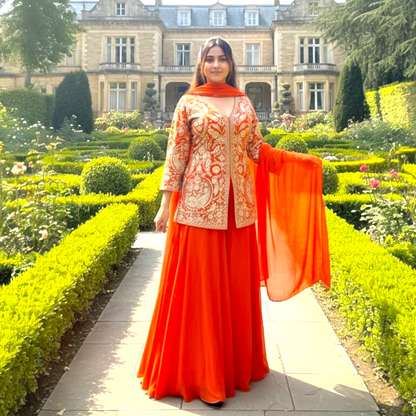 Short kurta palazzo set