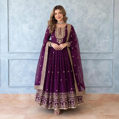 Shahi Udaipuri Anarkali suit set