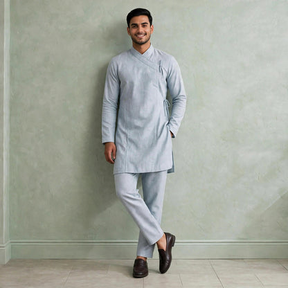 Elastic-waist Daura suruwal gorkhali ethnic suit/Coats and hat not included