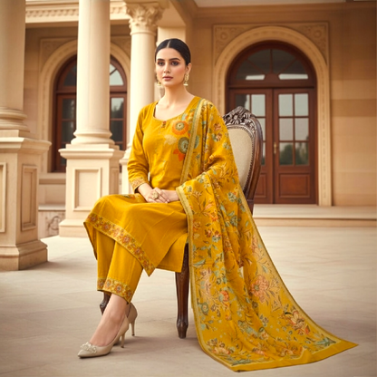 Customized floral kurta set