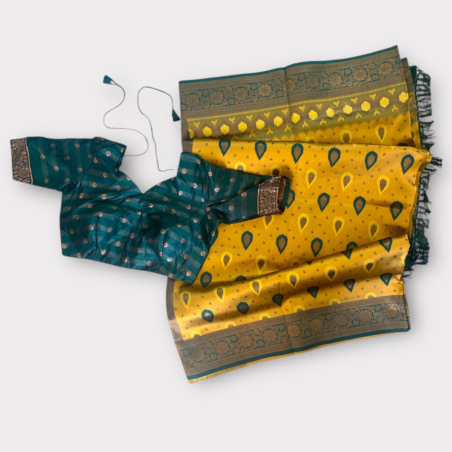 Patola style saree and blouse set