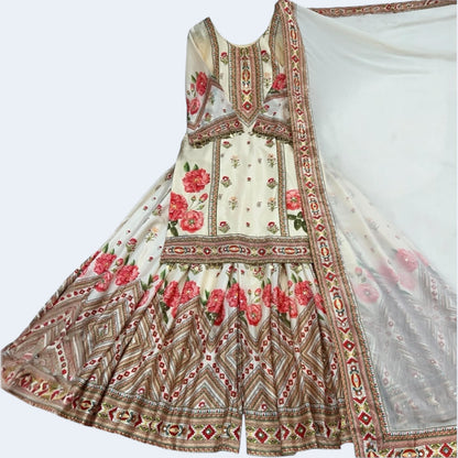 Heavy party wear sharara set