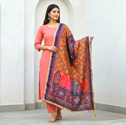 Digital print mirror dupatta only