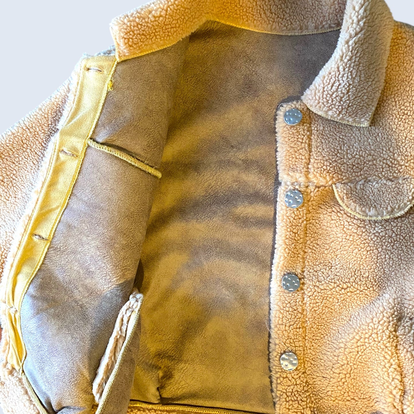 Cozy sherpa jacket.