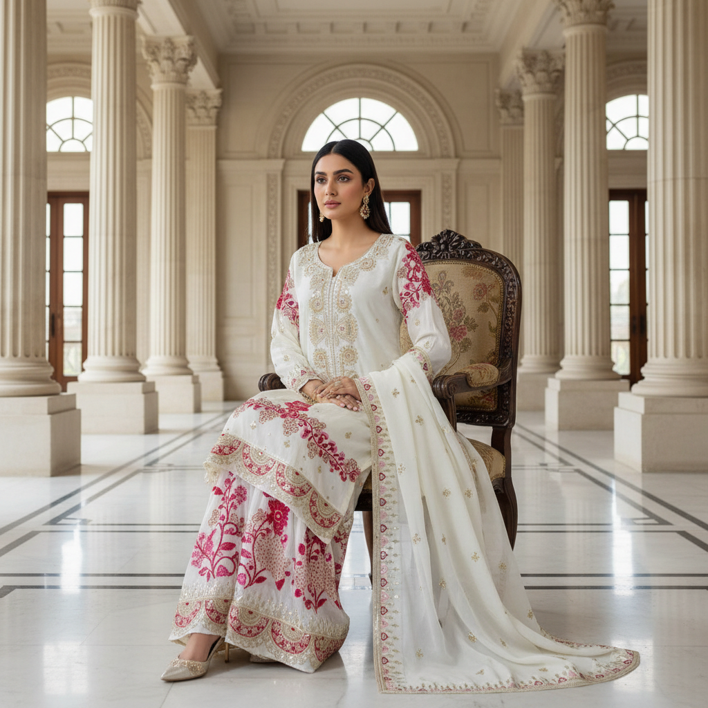 Heavy party wear garara set