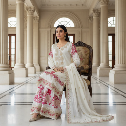 Heavy party wear garara set