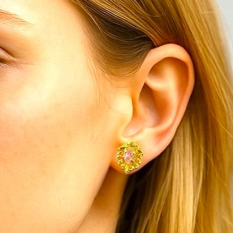 Shubh shri gold plated ear-tops