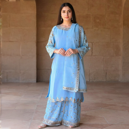 Salwar kameez sharara suit designer