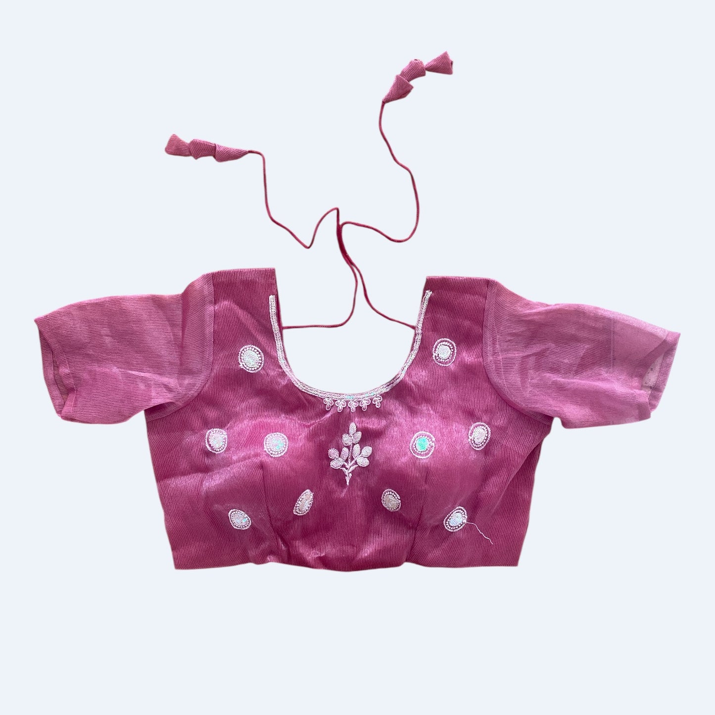 Net saree and blouse set