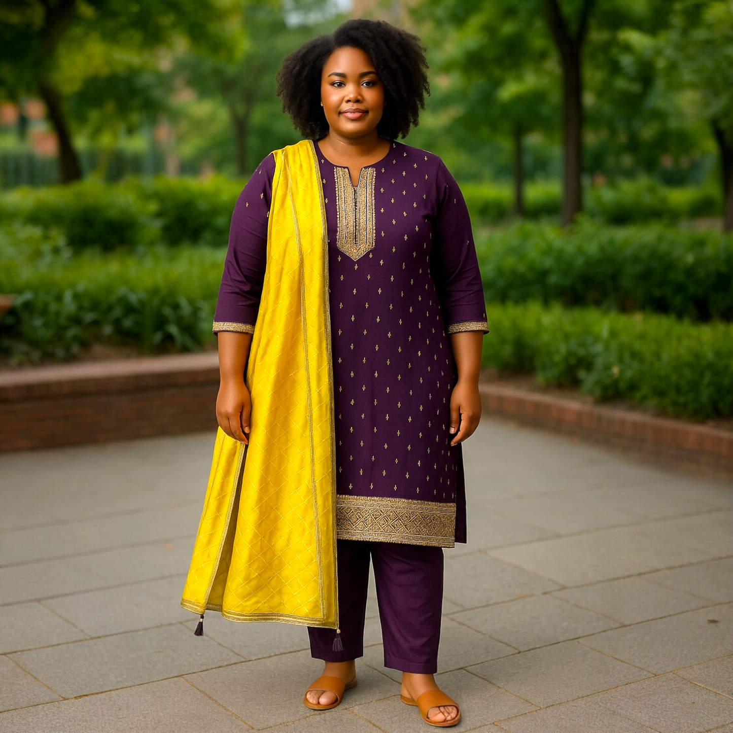 Big size kurta set