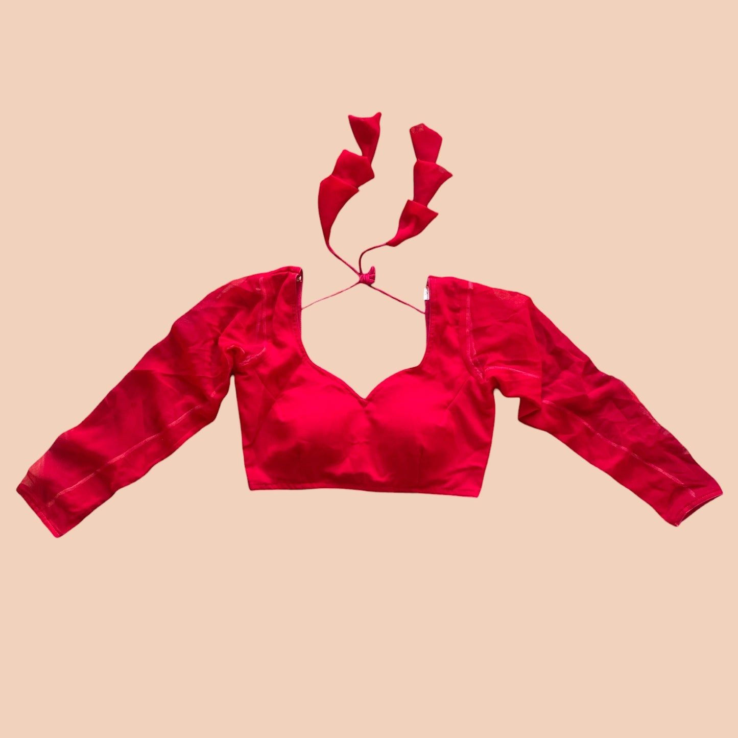 Customized Plain Long-Sleeve Blouse