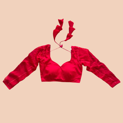Customized Plain Long-Sleeve Blouse