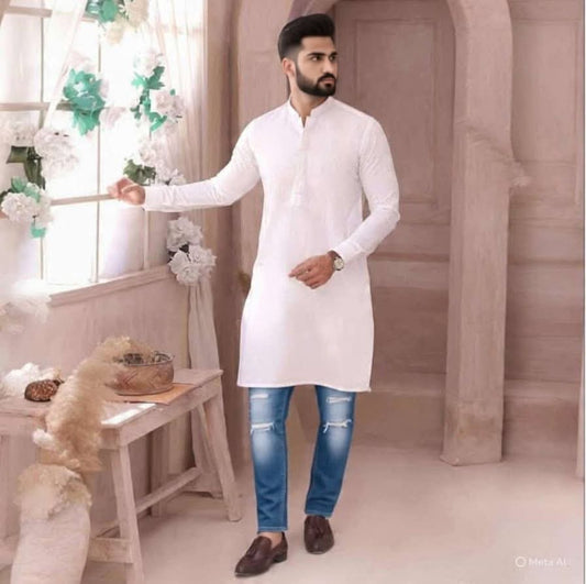 Men’s plain kurta top only