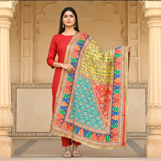 Digital print dupatta only