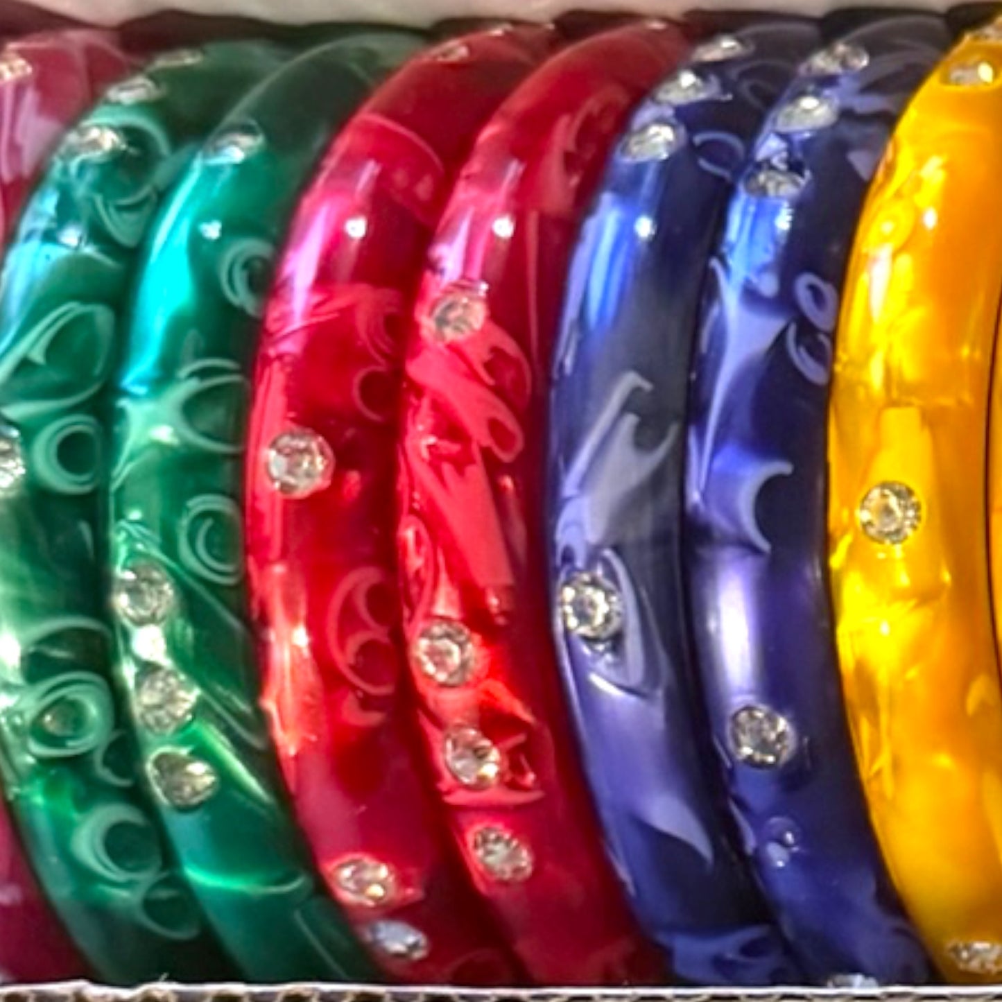 Multicolor Jelly Glass Bangle