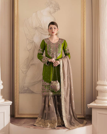 Pearl Work sharara set