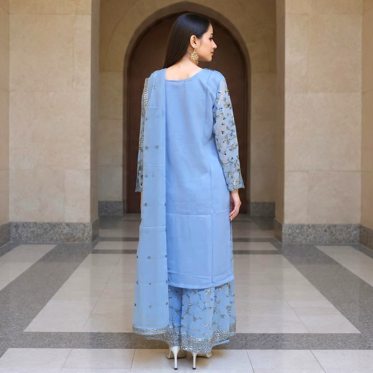 Salwar kameez sharara suit designer