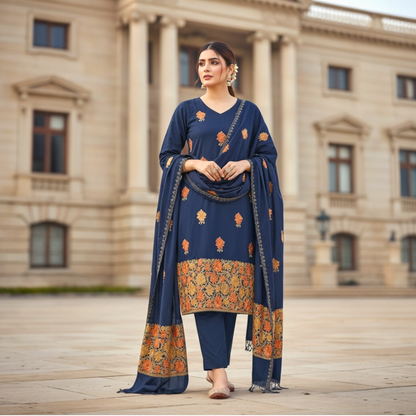 Customized winter kurta set