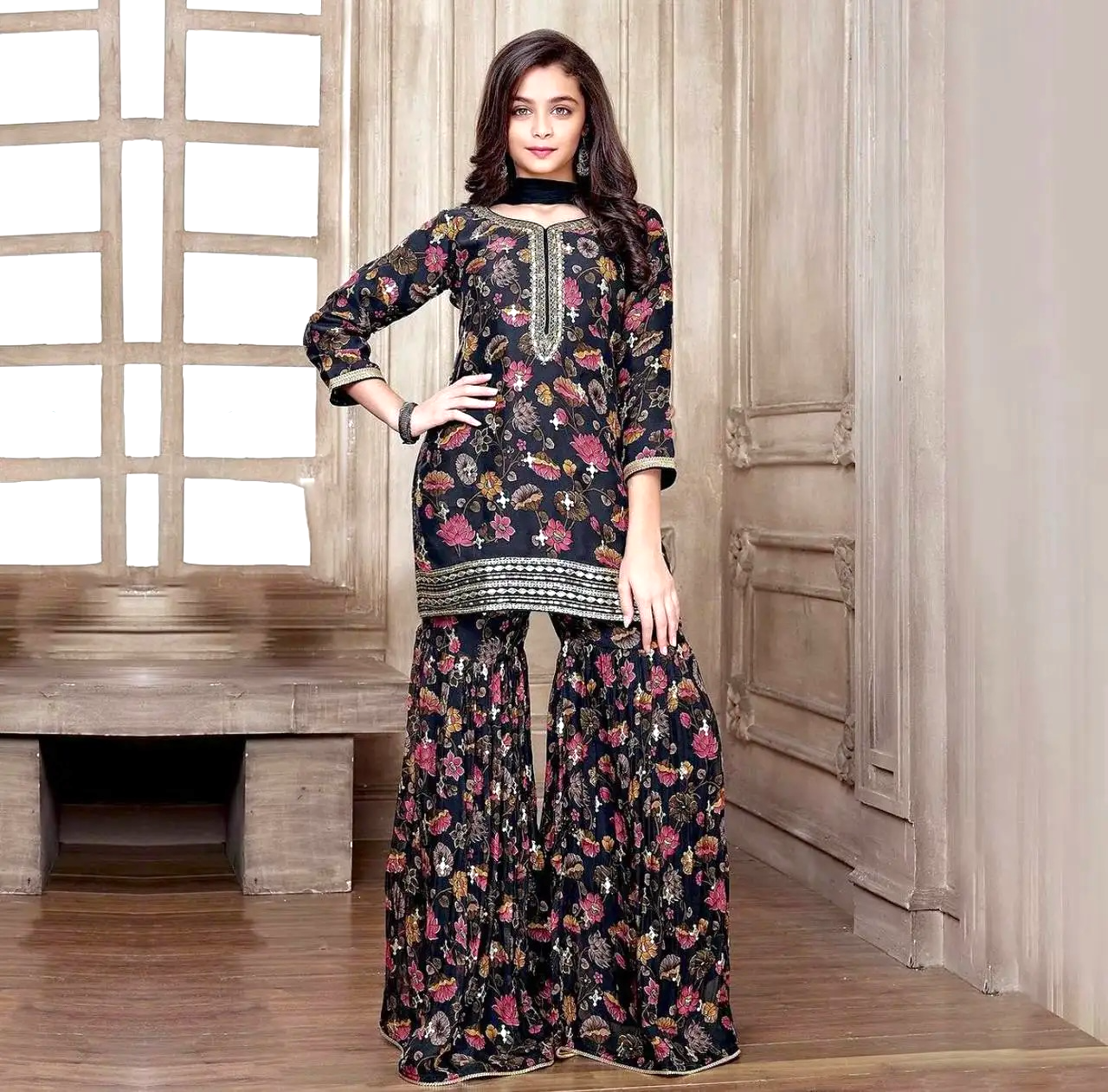 Mom & Daughter Floral Suit Set