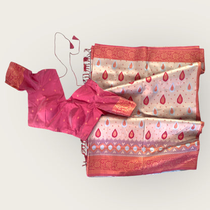 Patola style saree and blouse set